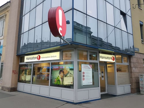 Hansaton Hörkompetenz-Zentrum Am Spitz 10, Wien Floridsdorf Frontansicht