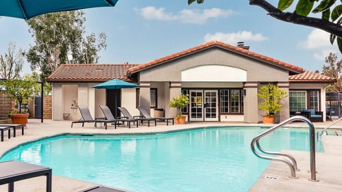 apartment complex with pool at Westlake Canyon, Thousand Oaks, CA