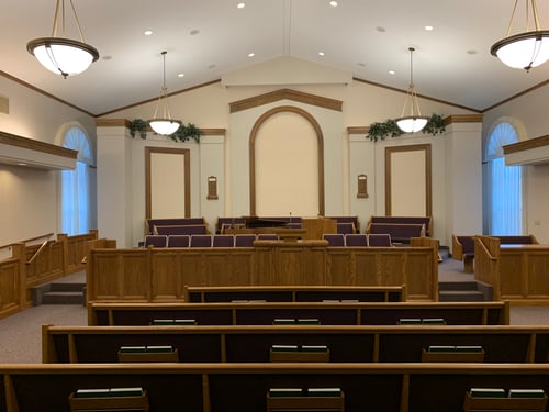 Photo of The Church of Jesus Christ of Latter-day Saints in Carthage, Missouri chapel.