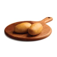 A kolache filled with a link sausage and cheese