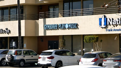 Gymboree Play & Music welcomes families to its learning center in San Diego, California.