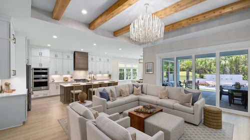 Expansive, single-story or two-story open-concept designs