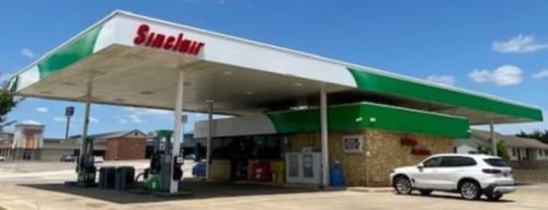 Sinclair Gas Station Fueling Island