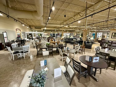 Champaign Slumberland Furniture dining table selection