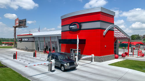 Tommy's Express Car Wash in Bellevue, Nebraska.