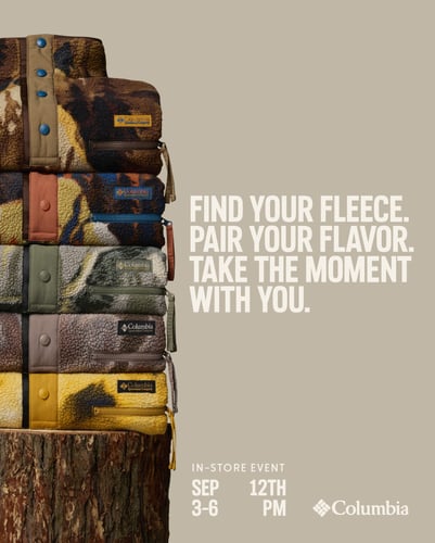 fleece stacked in a pile