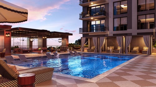 Pool View in Local Nashville Apartments