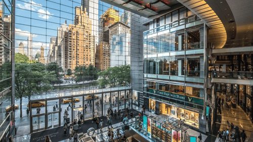 Interior of The Shops at Columbus Circle