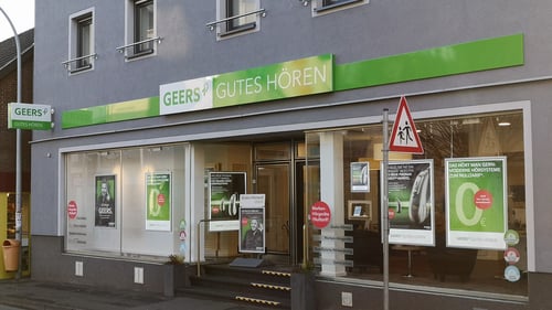 Außenaufnahme vom GEERS Fachgeschäft