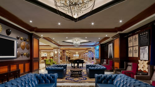 Lobby Bar Interior in Harrah's Resort Atlantic City.