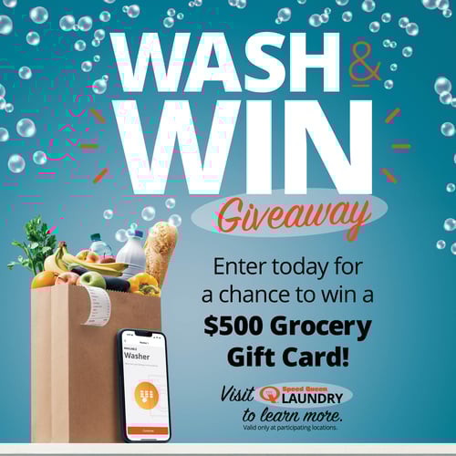 Wash Win Giveaway Graphic English
