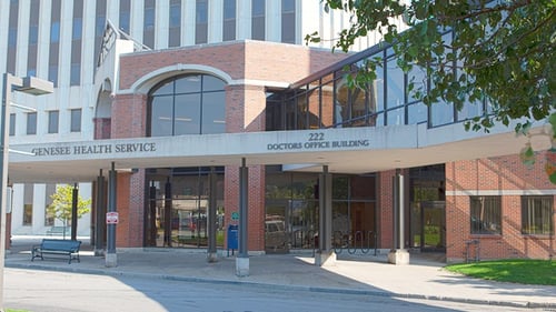 Exterior image of Rochester Regional Health Alexander Park Medical Campus which houses the behavioral health center