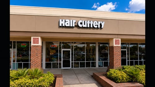 Outside the Hair Cuttery salon in  Winter Garden