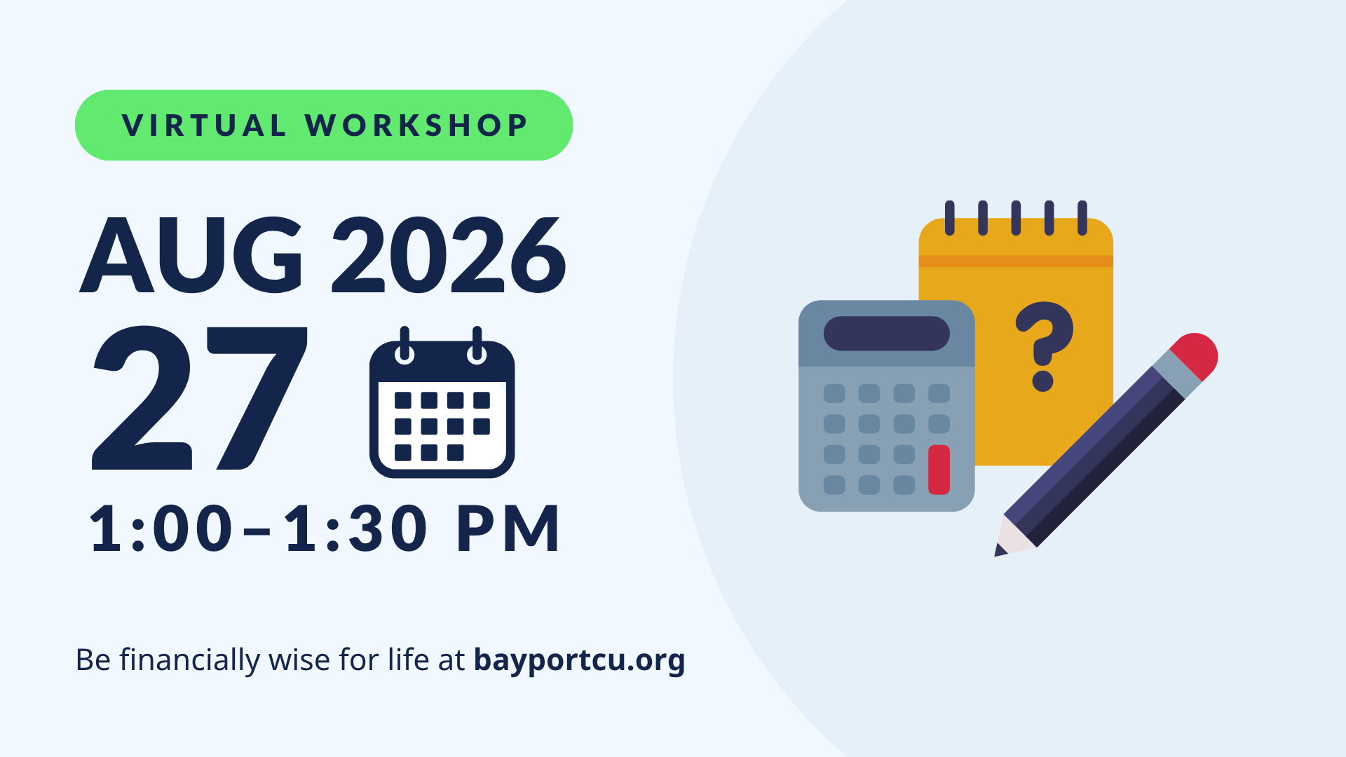 Let's talk numbers on Aug 27