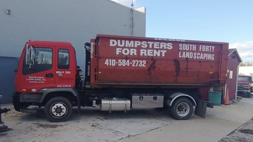 Our affordable dumpster rental. sizes 15-17-20 yards- call for pricing and availablity