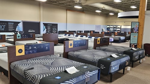 North Branch Slumberland Furniture mattress section