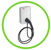 Ladestation Standard 22+ / 32 A ABB® Terra AC-Wandladestation – RFID – Ethernet – 22kW