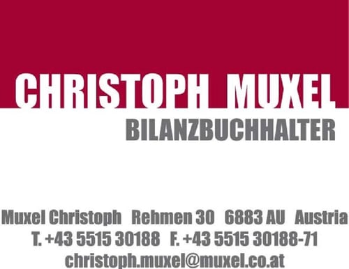 Muxel Bilanzbuchhaltung GmbH 6883 Au