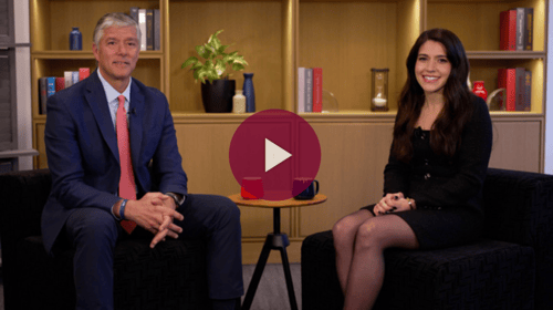 Man and woman sitting across from each other