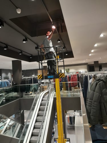 Beleuchtungssanierung in Thun, Oktober 2024.