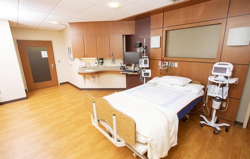 Another view of a labor and delivery room in our Women's Center