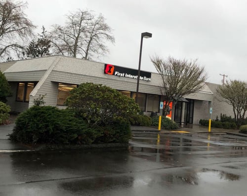 Exterior image of First Interstate Bank in Westport, Washington.