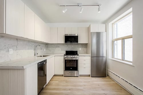 Kitchen at 111 Cosburn in East York, Ontario