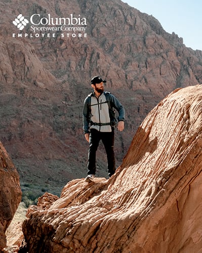 Man hiking.