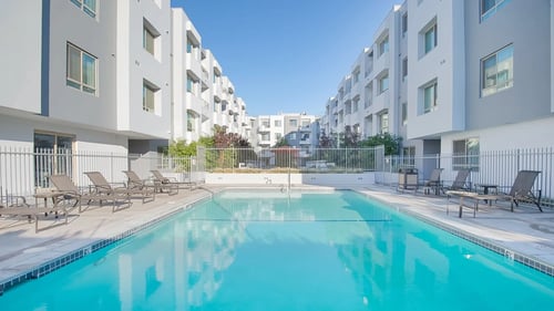Apartment Complex with Pool at Woodley Sara, Van Nuys, CA