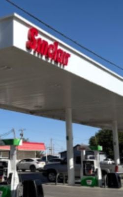 Sinclair Gas Station Fueling Island