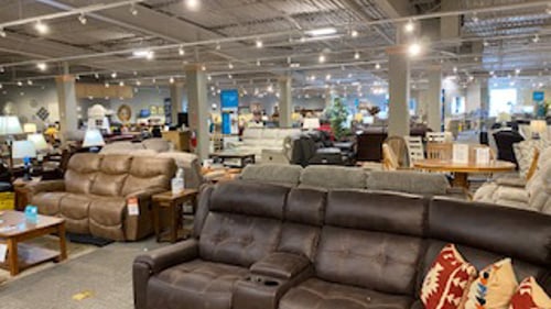 Cape Girardeau Slumberland Furniture reclining sofa