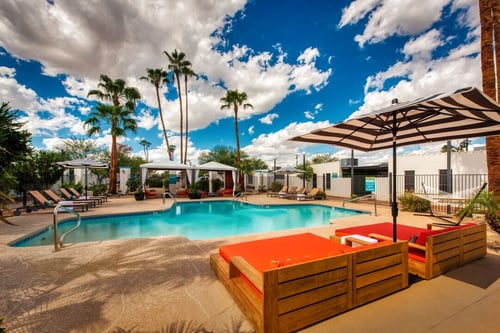 Apartment Complex with Pool at Palm Villas, Scottsdale