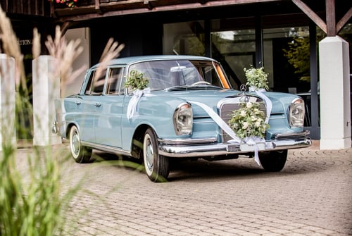 Blumen Ball, Autoschmuck für Hochzeit