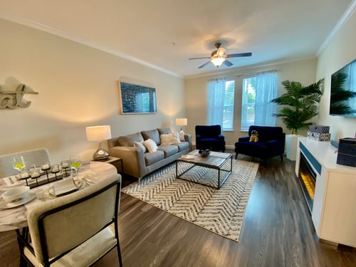 Living Room at The Oasis at Cypress Woods in Fort Myers, FL