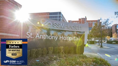 This location was selected as a '2026 Top Hospital - Four Star Honoree' by Forbes.