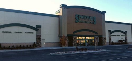 The front entrance of Sportsman's Warehouse in Vernal
