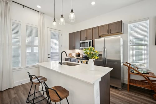 Kitchen at parcHAUS at Celina Parkway, Celina, Texas