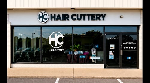 Outside the Hair Cuttery salon in  Ardmore