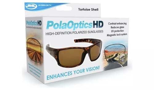 tortioise shell sunglasses in a box