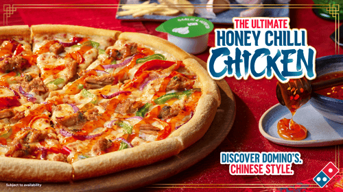 Domino's The Ultimate Honey Chilli Chicken Pizza