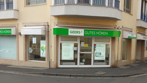 Außenaufnahme vom GEERS Fachgeschäft