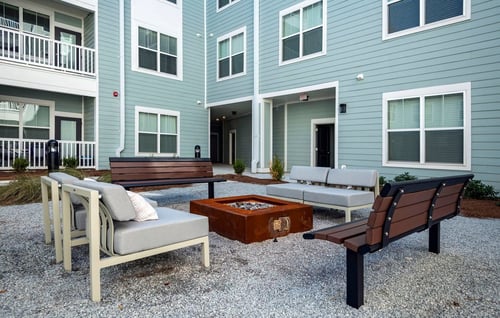 Courtyard at Seleno at Bridge Street Apartments in Huntsville, AL 35806