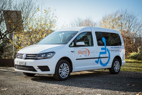 Pour le transport de personnes à mobilité réduite
