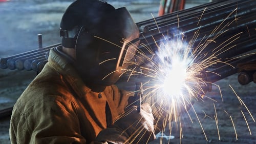 Man welding