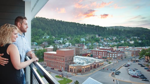 Stunning views of the Black Hills and downtown historic Deadwood!