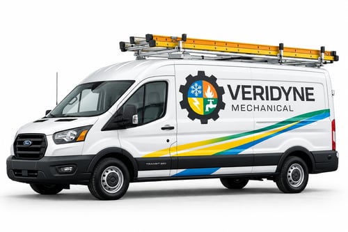 Veridyne Mechanical HVAC service van in the Treasure Valley, Idaho