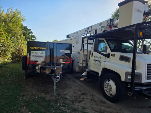 GAD Tree Service has bucket trucks for large tree removal and tree trimming jobs in the Dayton, OH area.
