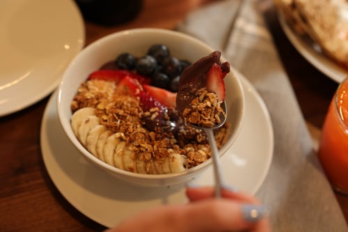 Açaí Bowl for breakfast at Take Care.