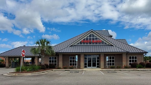 First Bank Leland branch exterior.