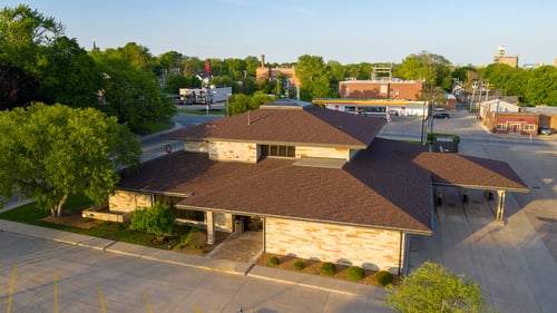 An aerial view of the LaSalle branch.